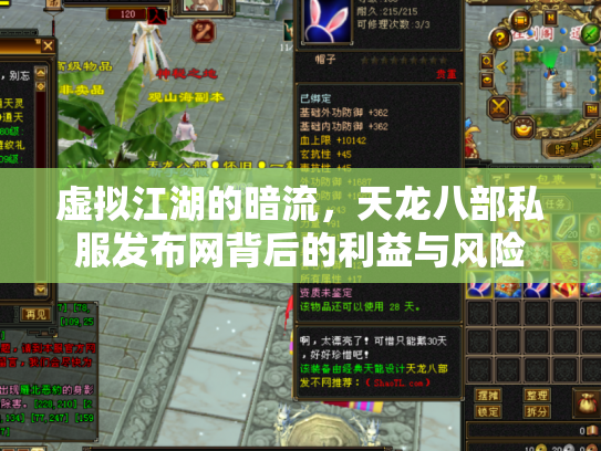 虚拟江湖的暗流，天龙八部私服发布网背后的利益与风险