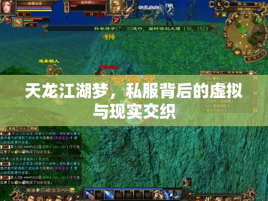 天龙江湖梦，私服背后的虚拟与现实交织