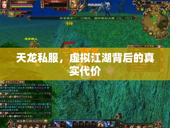 天龙私服，虚拟江湖背后的真实代价