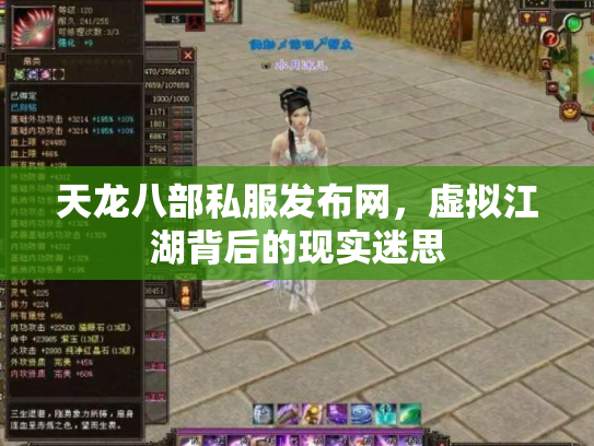 天龙八部私服发布网，虚拟江湖背后的现实迷思