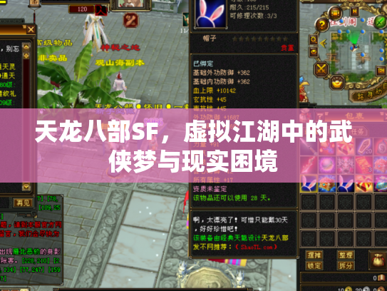 天龙八部SF，虚拟江湖中的武侠梦与现实困境