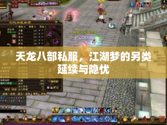 天龙八部私服，江湖梦的另类延续与隐忧