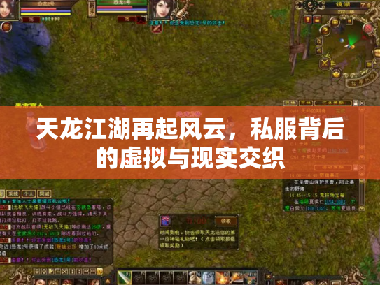 天龙江湖再起风云，私服背后的虚拟与现实交织