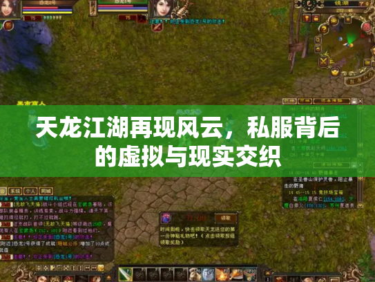 天龙江湖再现风云，私服背后的虚拟与现实交织