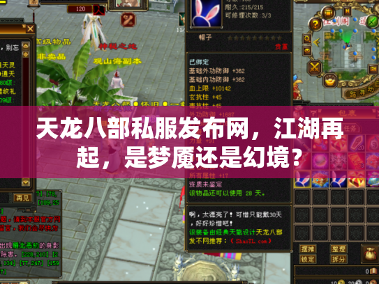 天龙八部私服发布网，江湖再起，是梦魇还是幻境？