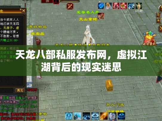 天龙八部私服发布网，虚拟江湖背后的现实迷思