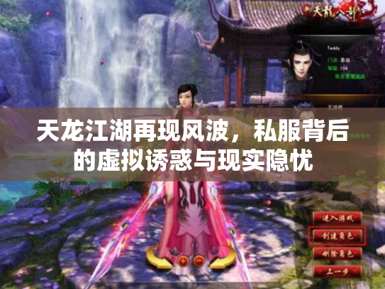 天龙江湖再现风波，私服背后的虚拟诱惑与现实隐忧