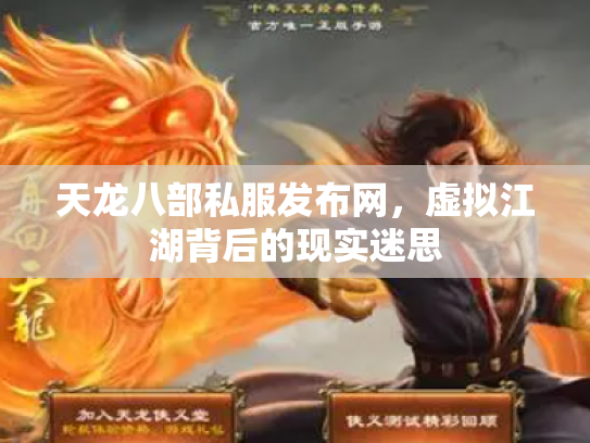 天龙八部私服发布网，虚拟江湖背后的现实迷思