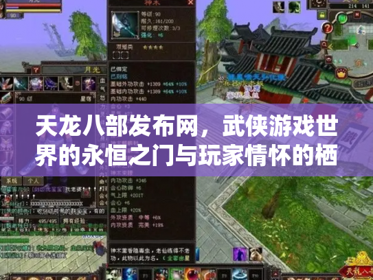 天龙八部发布网，武侠游戏世界的永恒之门与玩家情怀的栖息地