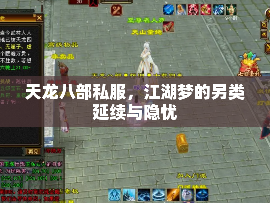 天龙八部私服，江湖梦的另类延续与隐忧