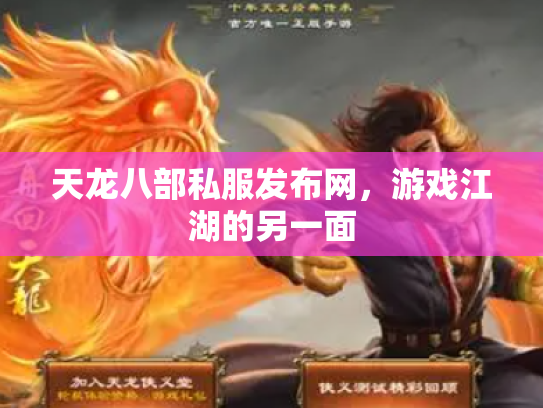 天龙八部私服发布网，游戏江湖的另一面
