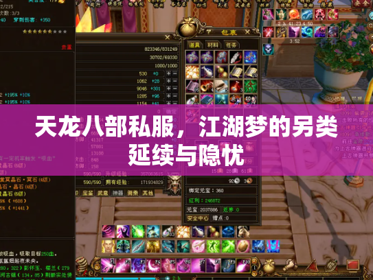 天龙八部私服，江湖梦的另类延续与隐忧