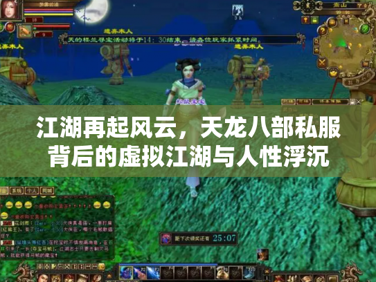 江湖再起风云，天龙八部私服背后的虚拟江湖与人性浮沉