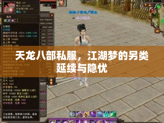 天龙八部私服，江湖梦的另类延续与隐忧