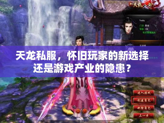 天龙私服，怀旧玩家的新选择还是游戏产业的隐患？