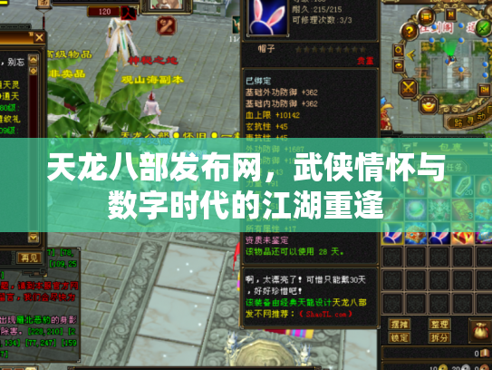 天龙八部发布网，武侠情怀与数字时代的江湖重逢