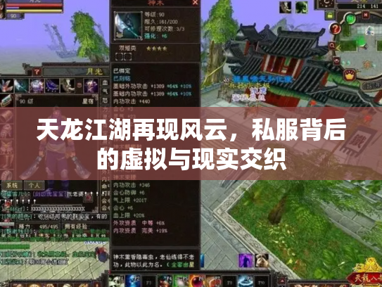 天龙江湖再现风云，私服背后的虚拟与现实交织