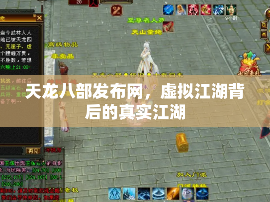 天龙八部发布网，虚拟江湖背后的真实江湖