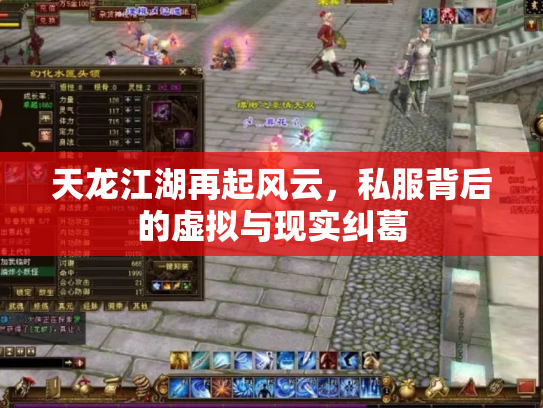天龙江湖再起风云，私服背后的虚拟与现实纠葛