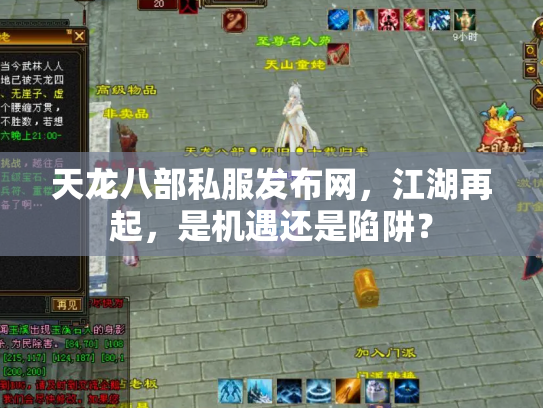 天龙八部私服发布网，江湖再起，是机遇还是陷阱？