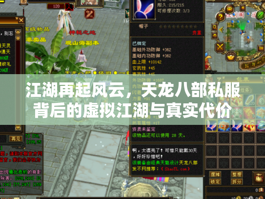 江湖再起风云，天龙八部私服背后的虚拟江湖与真实代价