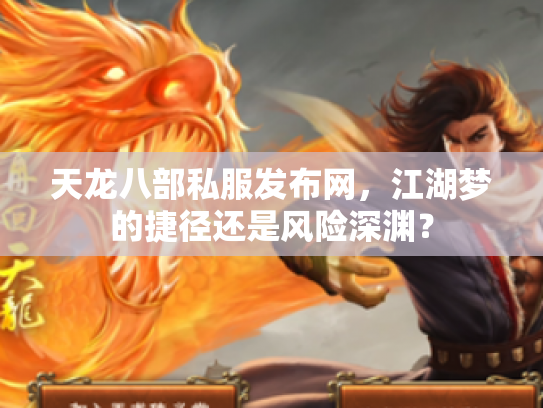 天龙八部私服发布网，江湖梦的捷径还是风险深渊？