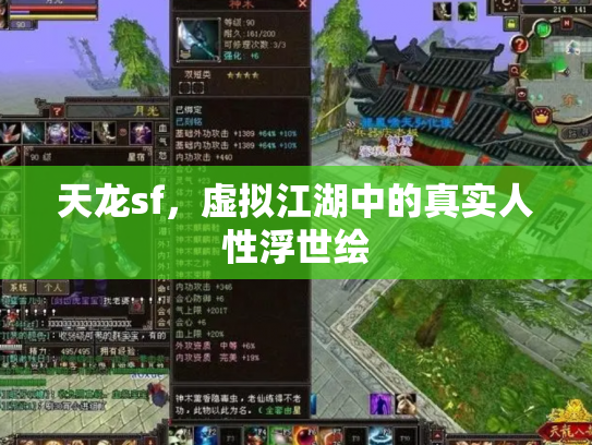 天龙sf，虚拟江湖中的真实人性浮世绘