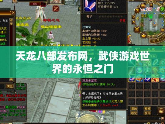 天龙八部发布网，武侠游戏世界的永恒之门