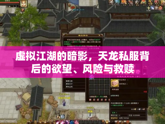 虚拟江湖的暗影，天龙私服背后的欲望、风险与救赎