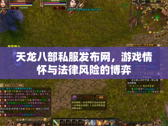 天龙八部私服发布网，游戏情怀与法律风险的博弈