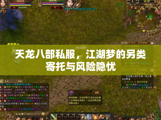 天龙八部私服，江湖梦的另类寄托与风险隐忧