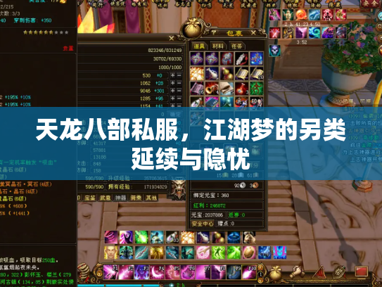 天龙八部私服，江湖梦的另类延续与隐忧