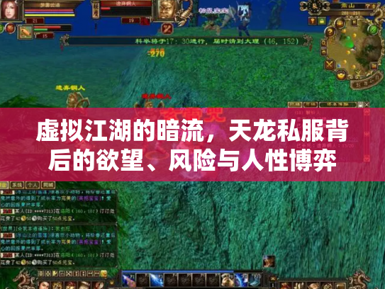 虚拟江湖的暗流，天龙私服背后的欲望、风险与人性博弈