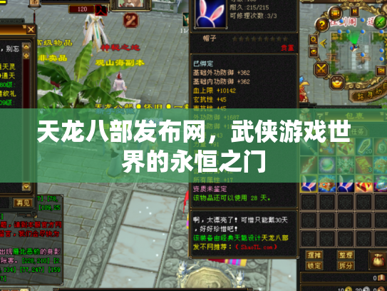 天龙八部发布网，武侠游戏世界的永恒之门