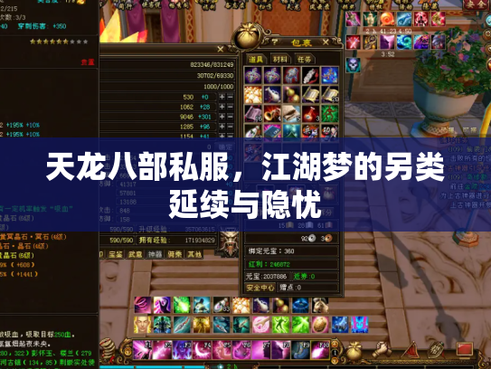天龙八部私服，江湖梦的另类延续与隐忧