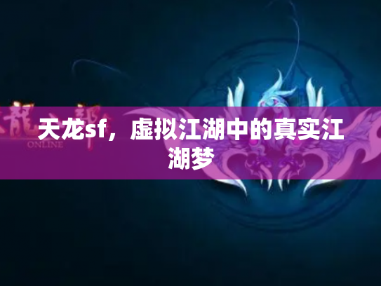 天龙sf，虚拟江湖中的真实江湖梦