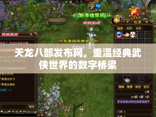 天龙八部发布网，重温经典武侠世界的数字桥梁