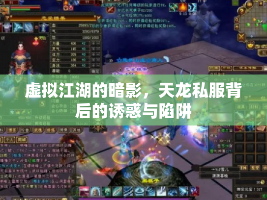 虚拟江湖的暗影，天龙私服背后的诱惑与陷阱