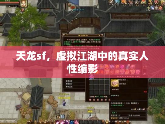 天龙sf，虚拟江湖中的真实人性缩影