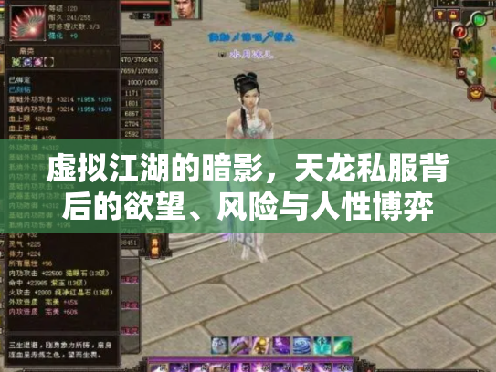 虚拟江湖的暗影，天龙私服背后的欲望、风险与人性博弈