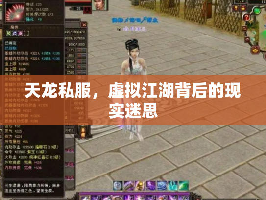 天龙私服，虚拟江湖背后的现实迷思