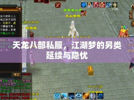 天龙八部私服，江湖梦的另类延续与隐忧