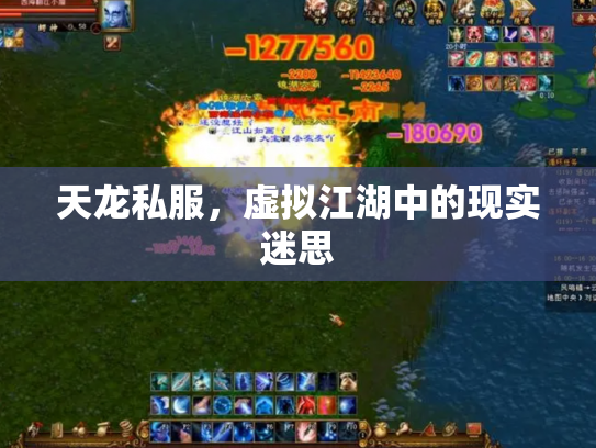 天龙私服，虚拟江湖中的现实迷思
