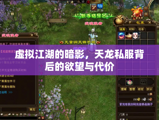 虚拟江湖的暗影，天龙私服背后的欲望与代价