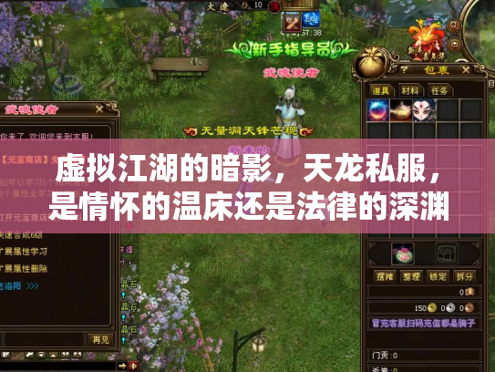 虚拟江湖的暗影，天龙私服，是情怀的温床还是法律的深渊？