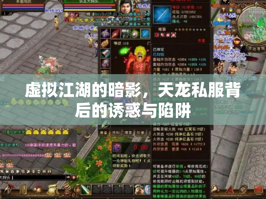 虚拟江湖的暗影，天龙私服背后的诱惑与陷阱