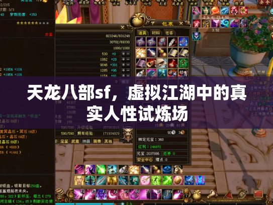 天龙八部sf，虚拟江湖中的真实人性试炼场