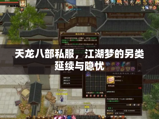 天龙八部私服，江湖梦的另类延续与隐忧