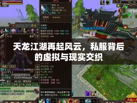 天龙江湖再起风云，私服背后的虚拟与现实交织