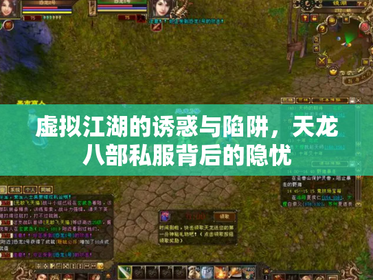 虚拟江湖的诱惑与陷阱，天龙八部私服背后的隐忧